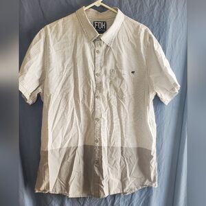 FOX Men's Gray Checkered Shirt